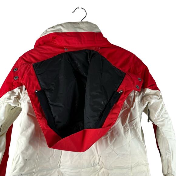 Spyder Womens XT 5000 White and Red Ski Snow Zip up Jacket Size 10 Insulated - Picture 12 of 16